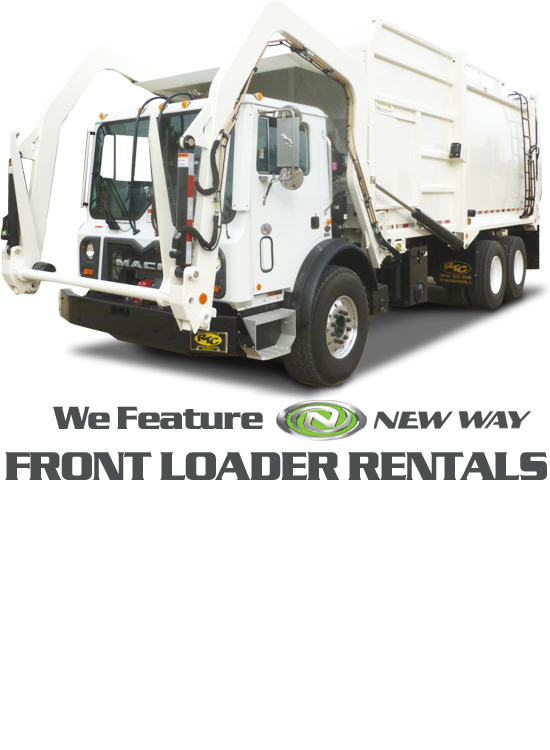 Front Loader Garbage Truck Rentals
