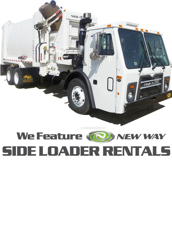 Side Loader Garbage Truck Rentals